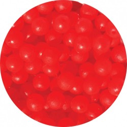 poch. 200x micro-perles 2 mm - fluo rouge -
