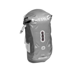 w6 roll-top backpack silver/grey 25l