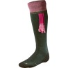 sporting estate chaussette - bottle green/pink - m